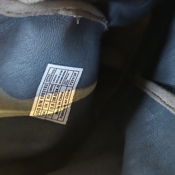 UGG Plaid Suede Riding Boots Size 7 - Picture 5 of 5